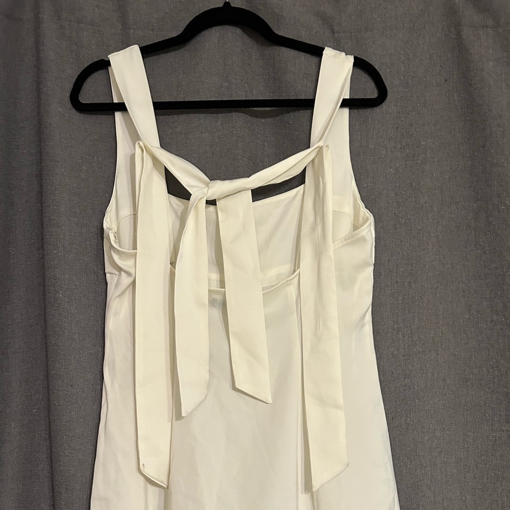 UO Bri Double Bow Satin Mini Dress - Picture 9 of 10